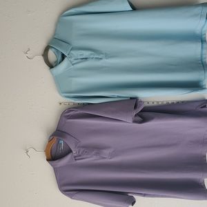 Two mens Roundtree and Yorke performance golf polos size XL